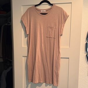 Casual Light Beige/tan T-Shirt Dress